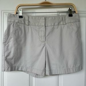 •J. Crew• City Fit Light Khaki Shorts - Size 8